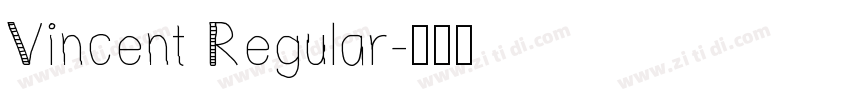 Vincent Regular字体转换